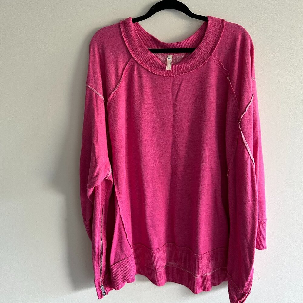 Free People Movement Oversized Pink Sweater Size S